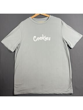 Cookies Graphic Print Short Sleeve‎ Size L T-Shirt Sage Green